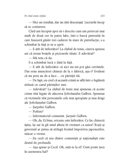 Pe cînd eram orfani