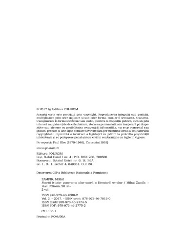 Scurtă istorie. Panorama alternativă... Scurtă istorie. Panorama alternativă...