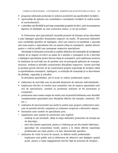 Integrarea curriculară şi dezvoltarea...