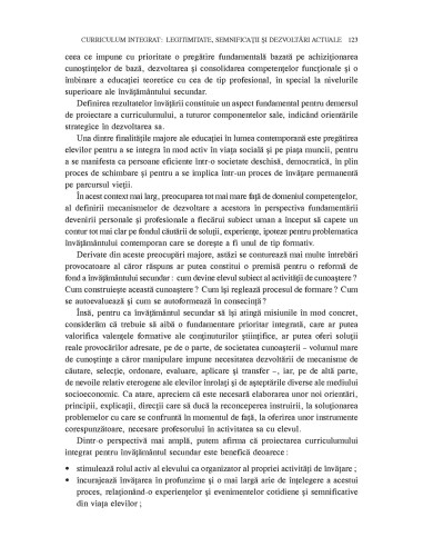 Integrarea curriculară şi dezvoltarea...