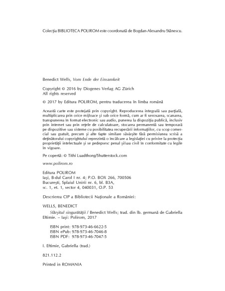 Sfârşitul singurătăţii