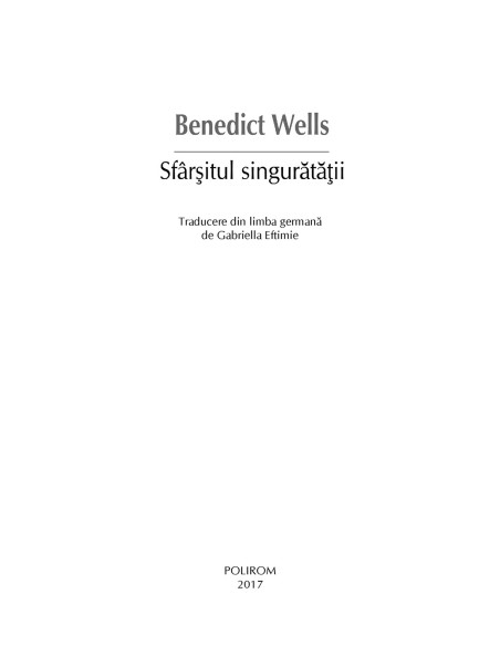 Sfârşitul singurătăţii