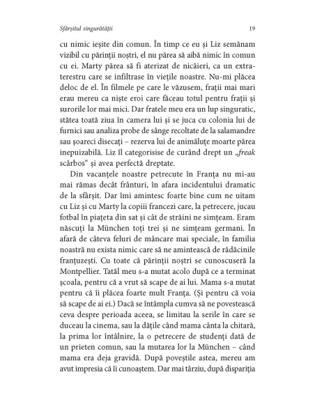 Sfârşitul singurătăţii