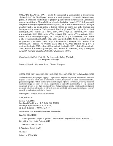 Limba germană. Simplu şi eficient Limba germană. Simplu şi eficient