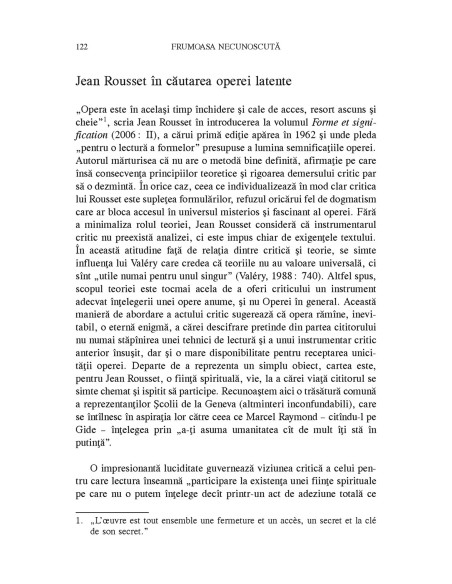 Frumoasa necunoscută. Literatura şi paradoxurile teoriei