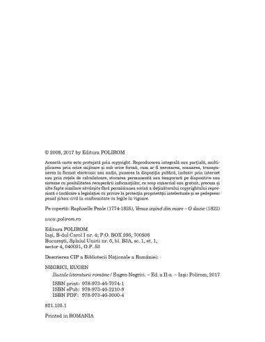 Iluziile literaturii române (ediţia a... Iluziile literaturii române (ediţia a...