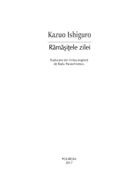 Rămăşiţele zilei