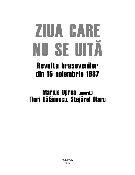 Ziua care nu se uită