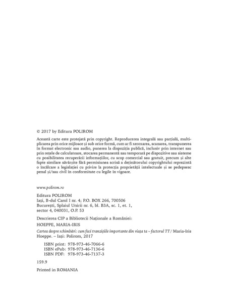 Cartea despre schimbări