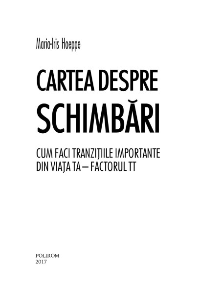 Cartea despre schimbări