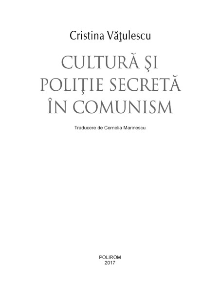 Cultură şi poliție secretă în comunism