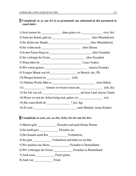 Limba germană. Exerciţii de gramatică şi vocabular