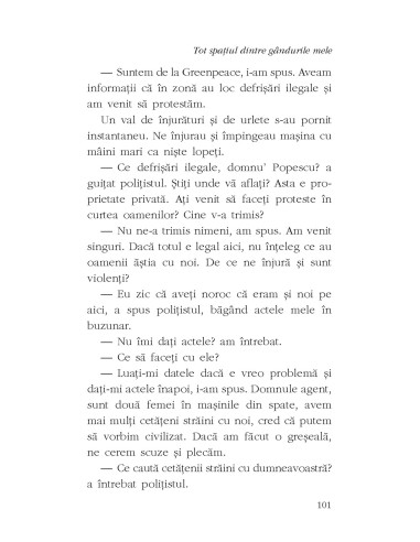 Tot spaţiul dintre gândurile mele Tot spaţiul dintre gândurile mele