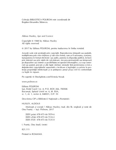 Maimuţă şi esenţă