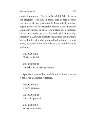 Maimuţă şi esenţă