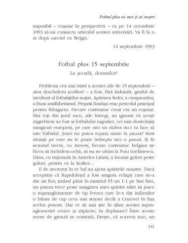 Fotbal plus ai mei şi ai nostri