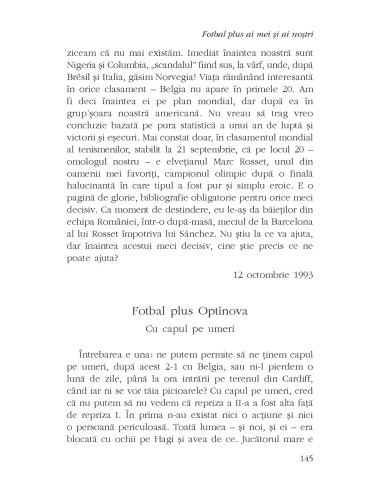 Fotbal plus ai mei şi ai nostri