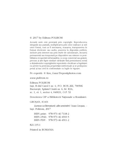 Lumea ca literatură. Alte amintiri