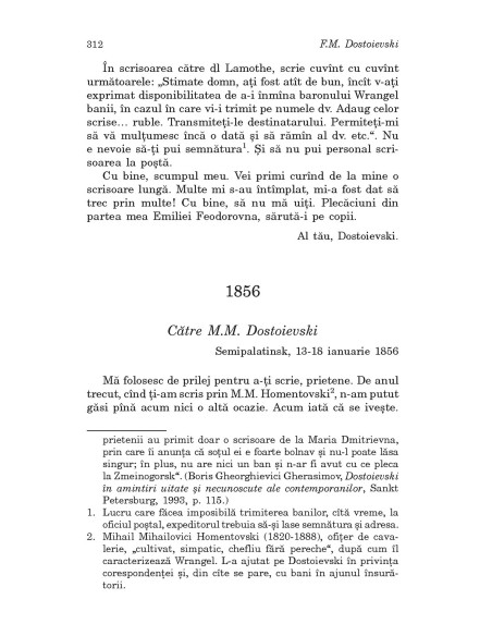 Scrisori (1837-1859). Volumul I