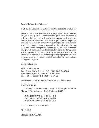 Castelul (traducere nouă)