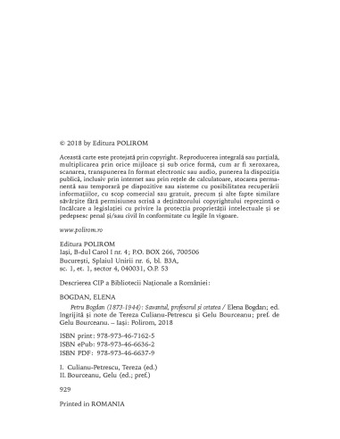 Petru Bogdan (1873-1944). Savantul,...