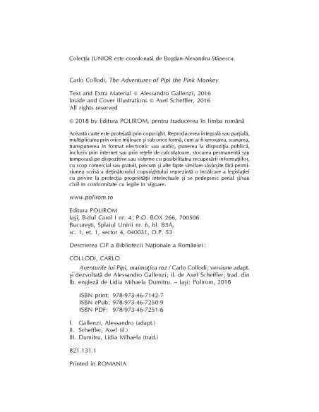 Aventurile lui Pipì, maimuţica roz