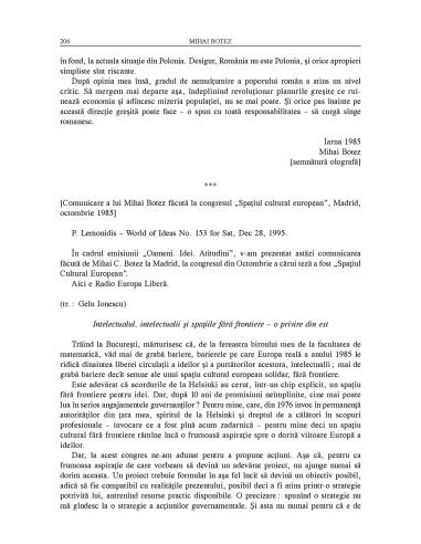 Mihai Botez. Trei schițe de portret....