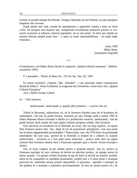 Mihai Botez. Trei schițe de portret. Documente