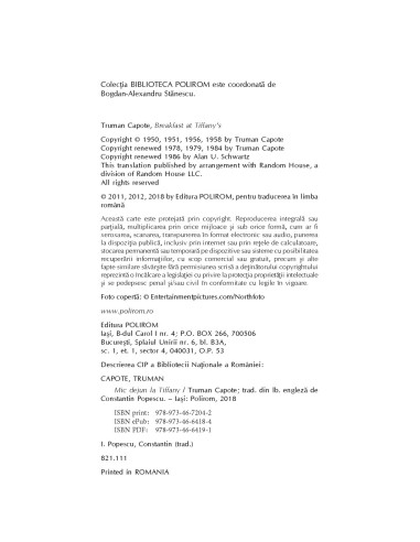 Mic dejun la Tiffany