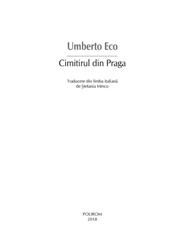 Cimitirul din Praga Cimitirul din Praga