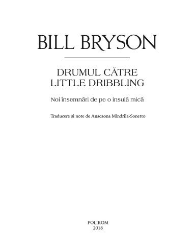 Drumul către Little Dribbling