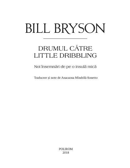 Drumul către Little Dribbling