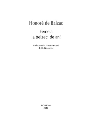 Femeia la treizeci de ani  Femeia la treizeci de ani