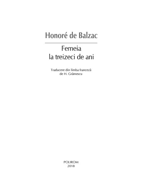 Femeia la treizeci de ani