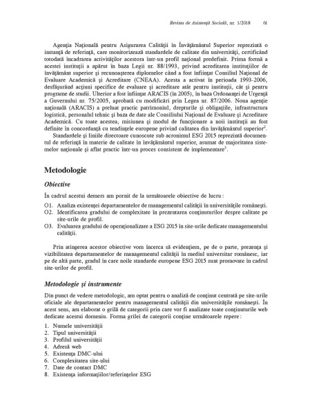 Revista de Asistenţă Socială. Anul XVII, Nr. 1/2018