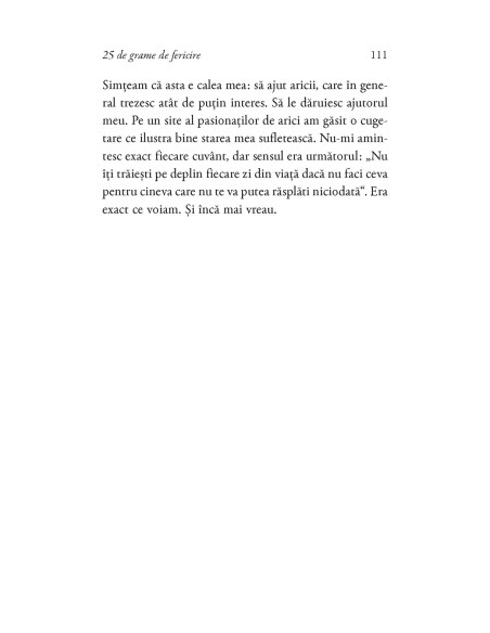25 de grame de fericire