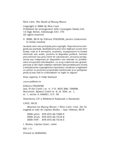 Moartea lui Bunny Munro