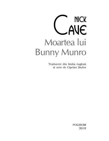Moartea lui Bunny Munro