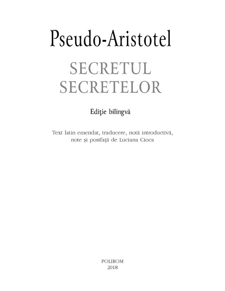 Secretul secretelor