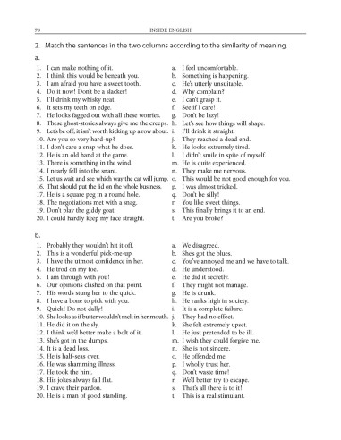 Inside English. Exerciţii de...