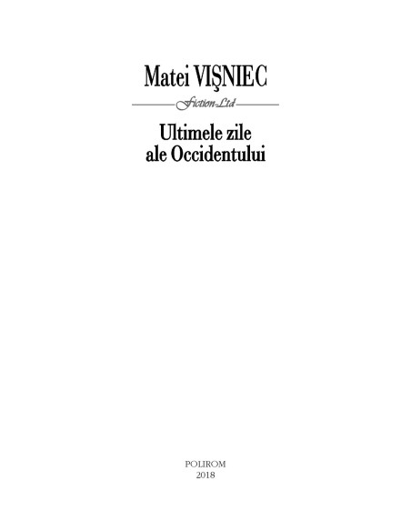 Ultimele zile ale Occidentului