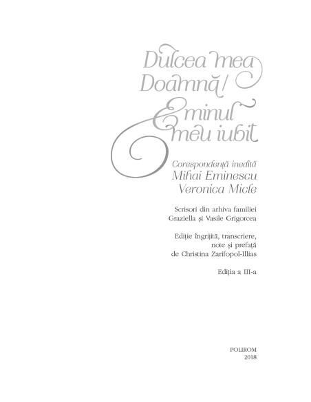 Dulcea mea Doamnă Eminul meu iubit