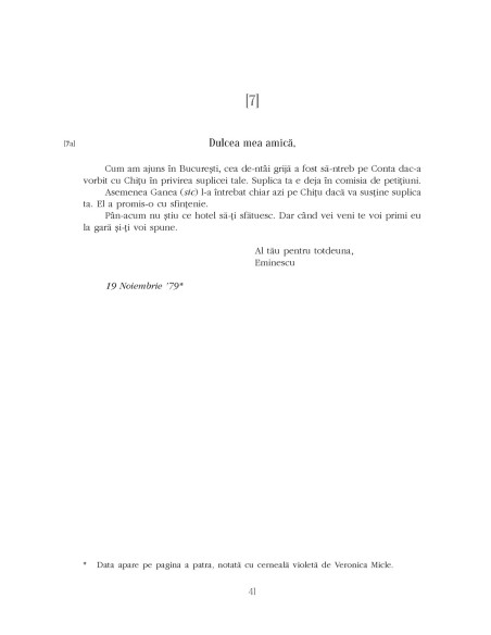 Dulcea mea Doamnă Eminul meu iubit