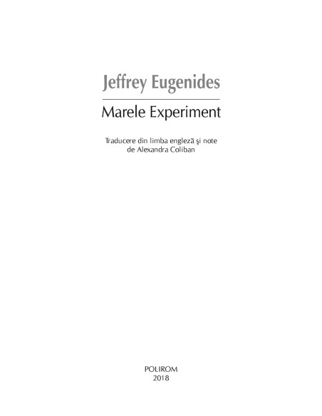 Marele Experiment