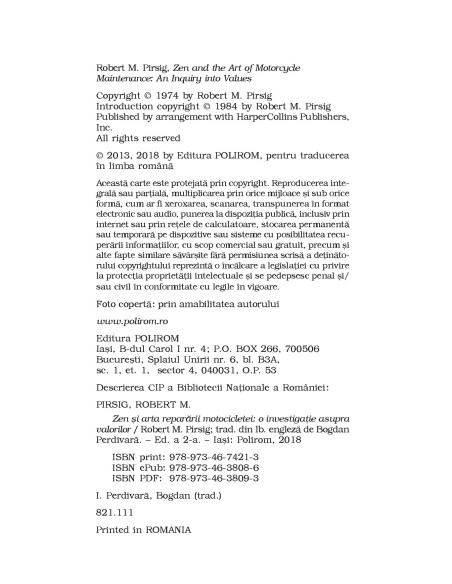 Zen şi arta reparării motocicletei