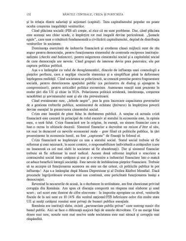 Băncile centrale, criza şi postcriza Băncile centrale, criza şi postcriza