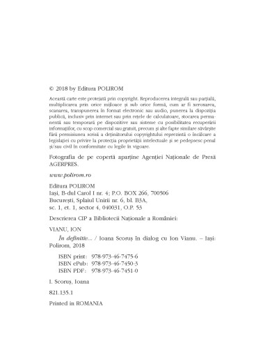 În definitiv..., Ioana Scoruş în...