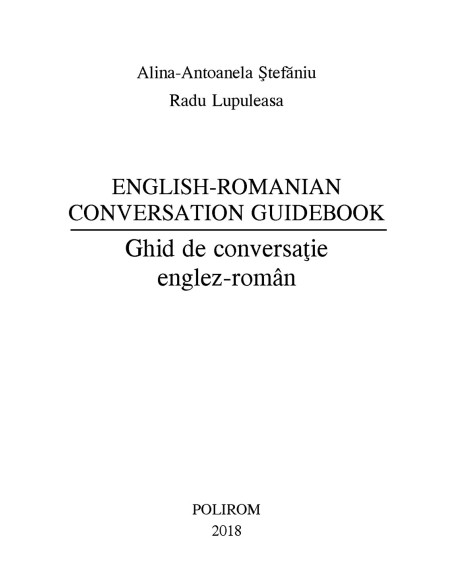 Ghid de conversație englez-român (ediția 2018)