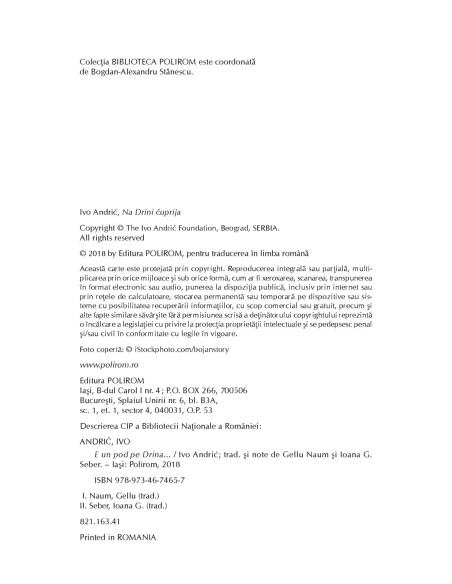 E un pod pe Drina...