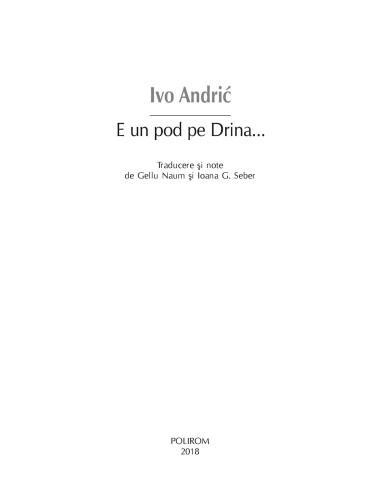 E un pod pe Drina...